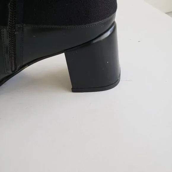 Sold On Ebay-Salvatore Ferragamo Black Cashmere calf leather ankle ANTONIA boots - Picture 11 of 16
